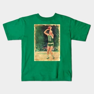 COVER SPORT - SPORT ILLUSTRATED - larry bird paint Kids T-Shirt